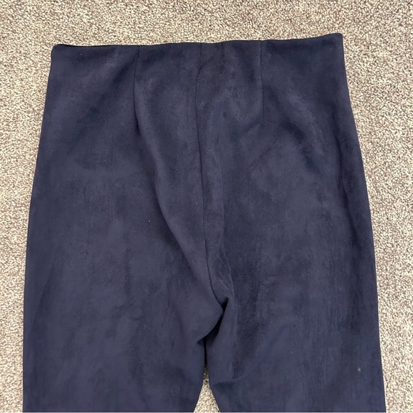 Tuckernuck Women's Cropped Pants Size S Navy Mid Rise Side Zipper Stretch EUC - Picture 7 of 14